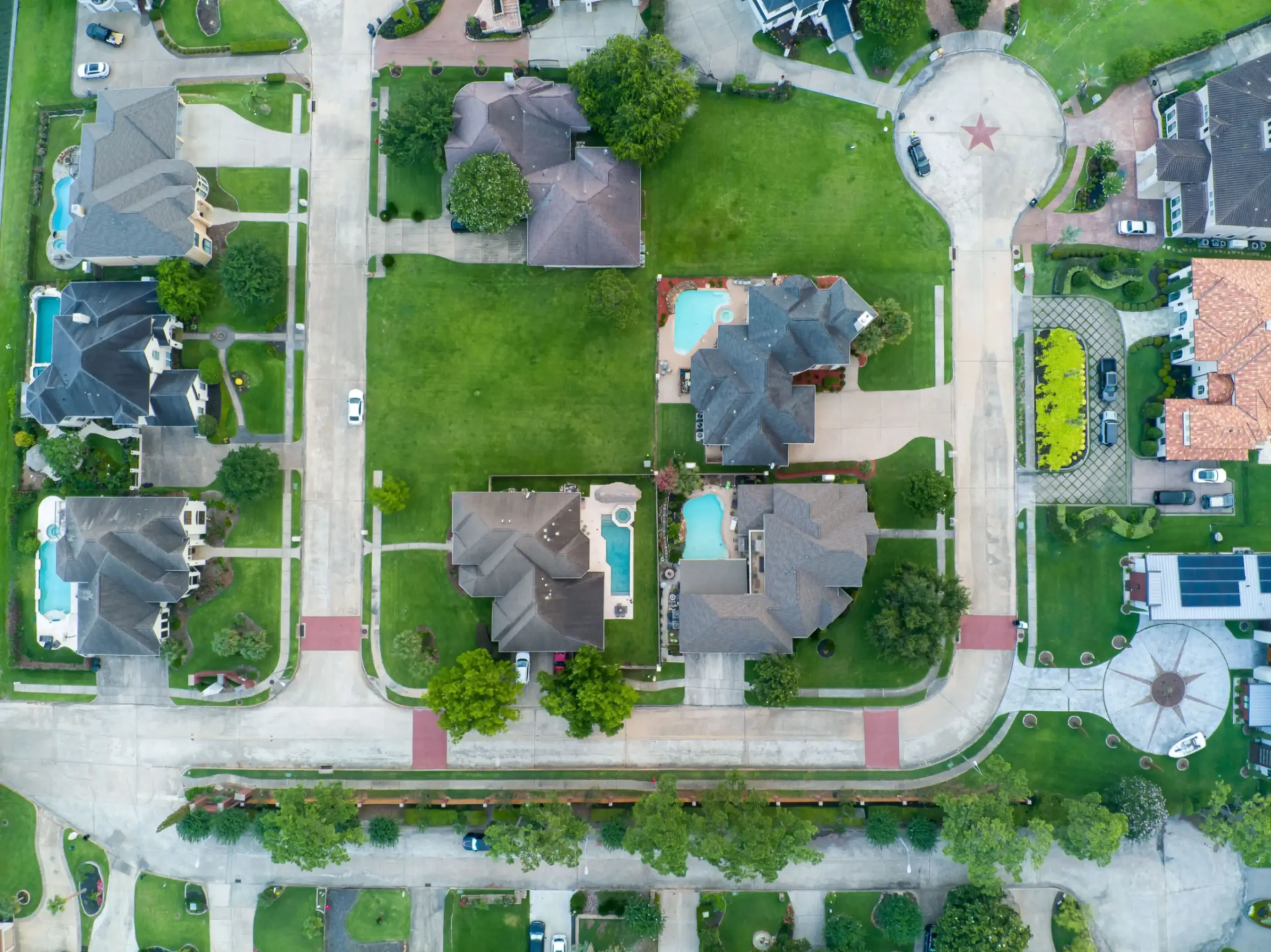 Houston suburban neighborhood representing local HVAC needs