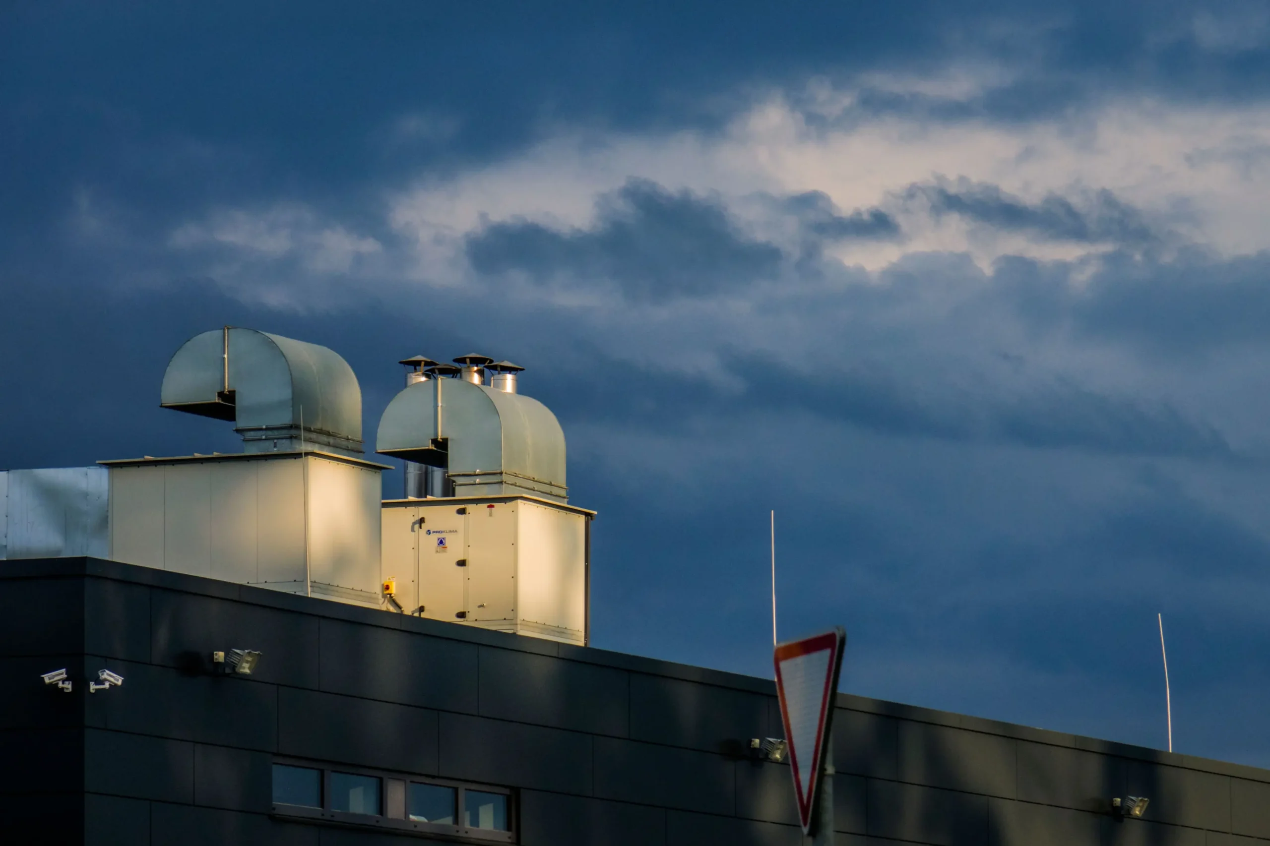 Rooftop ventilation system representing HVAC needs in Frisco